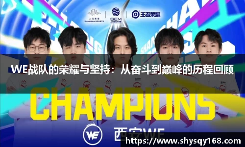 WE战队的荣耀与坚持：从奋斗到巅峰的历程回顾